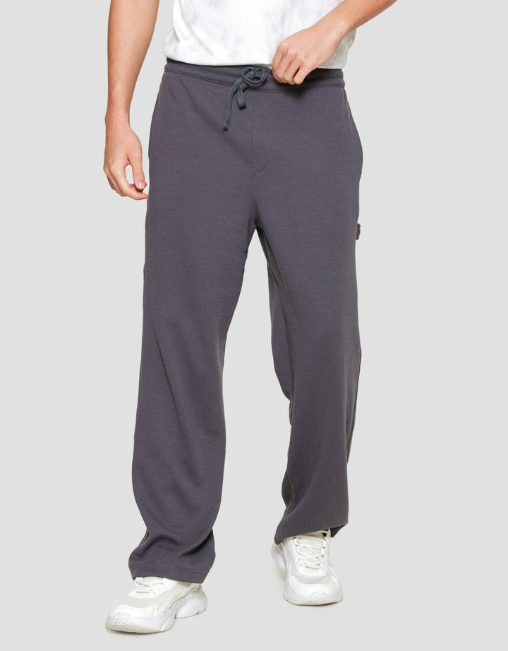 Nevada Knit Loose Fit Carpenter With Texture Celana Jogger Pria