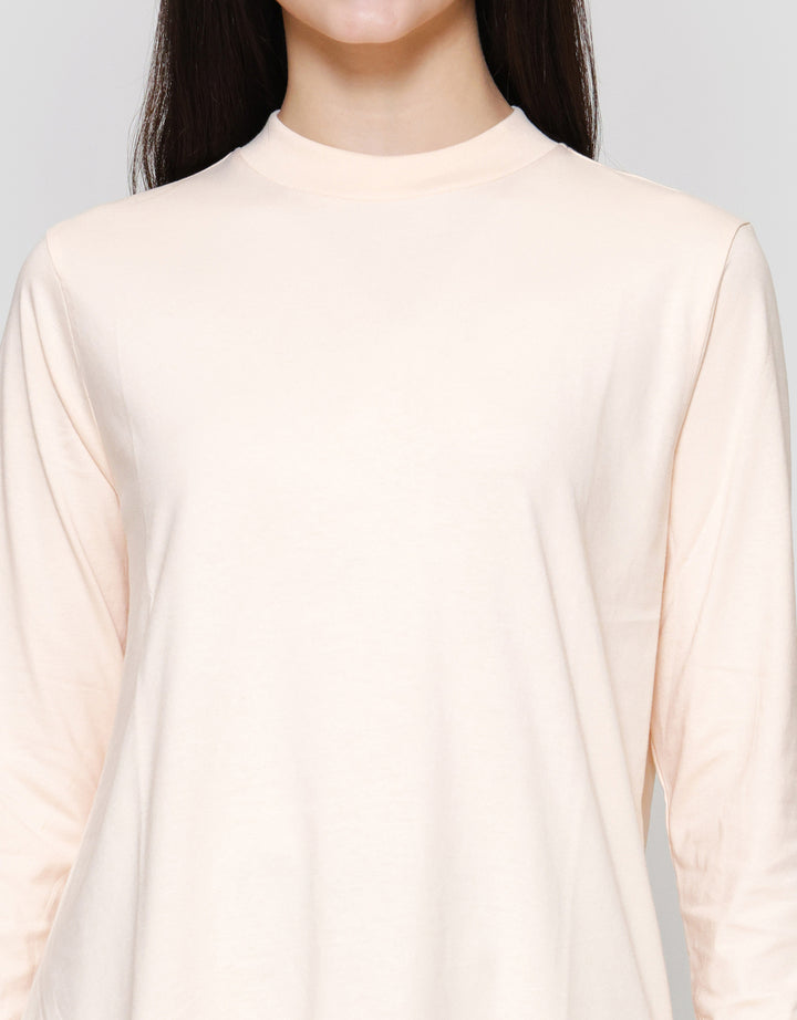 Suko Kerah Bulat Lengan Panjang Kaos Wanita