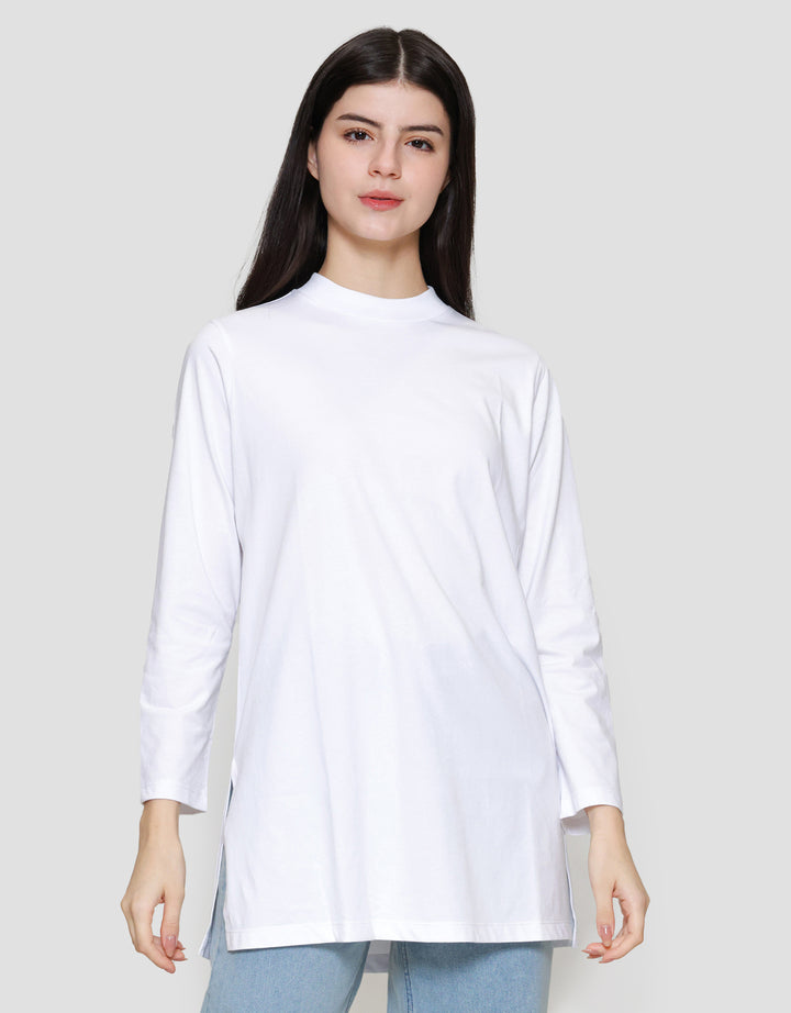 Suko Kerah Bulat Lengan Panjang Kaos Wanita