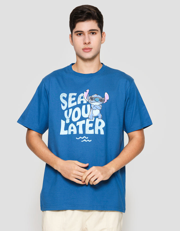 Disney Lilo & Stitch Kaos Lengan Pendek Pria