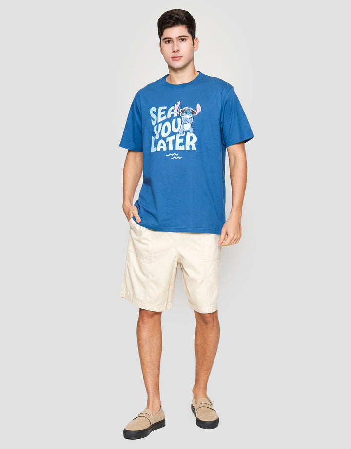 Disney Lilo & Stitch Kaos Lengan Pendek Pria