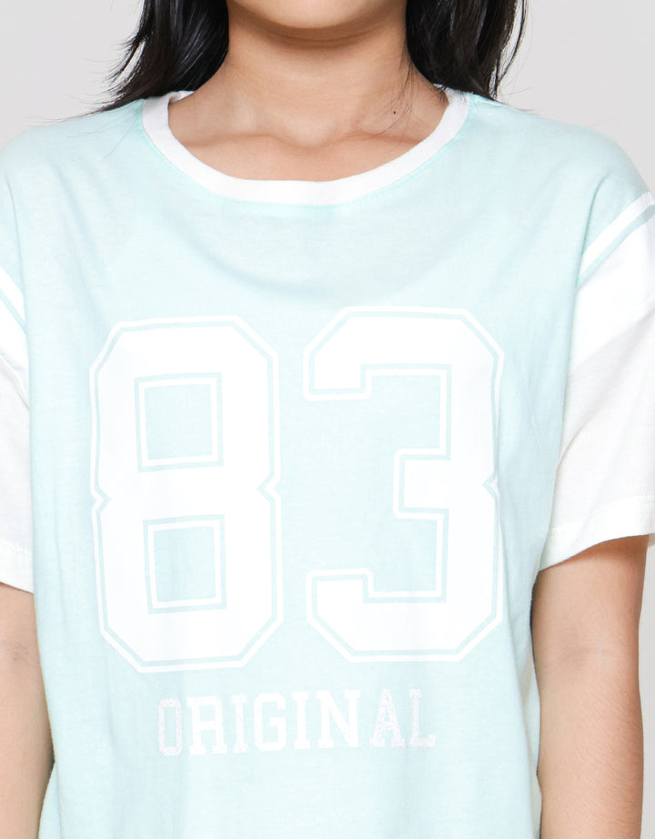 Nevada Boxy Varcity Look Like 2 Pc Kaos Anak Perempuan