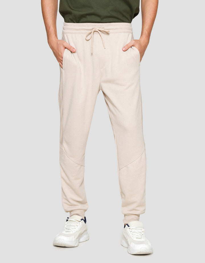 Nevada Knit Cut And Sewn With Mix Rib Celana Jogger Pria