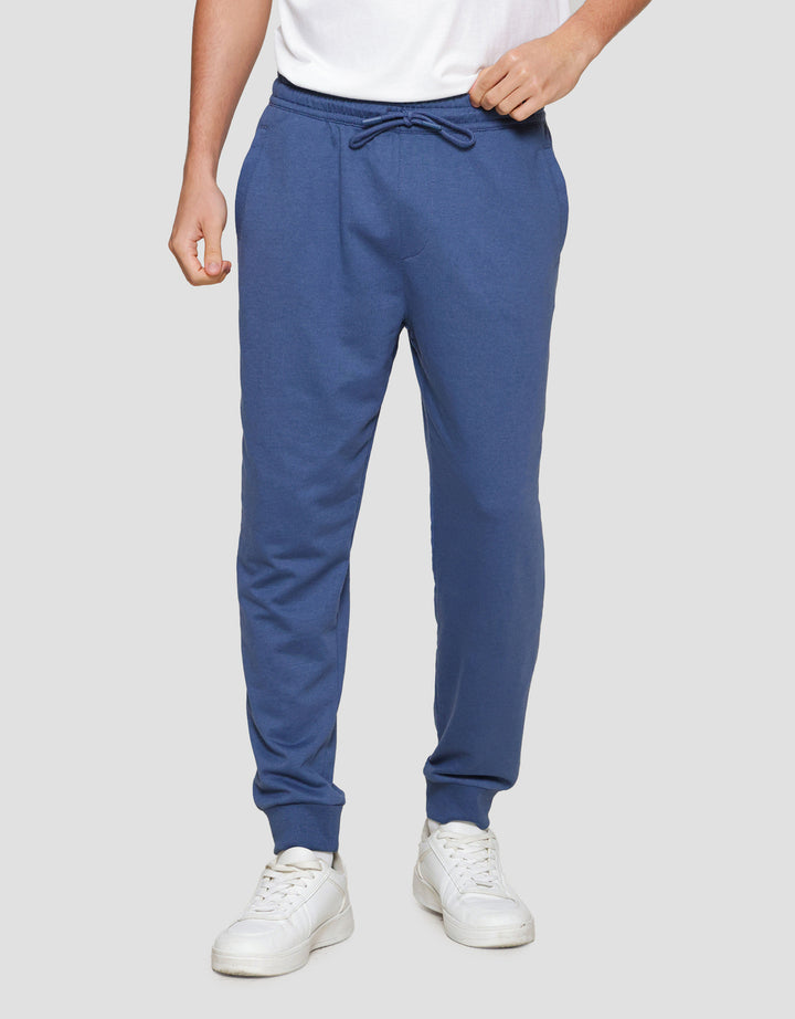 Nevada Knit Basic With Overlock Side Seam Celana Jogger Pria