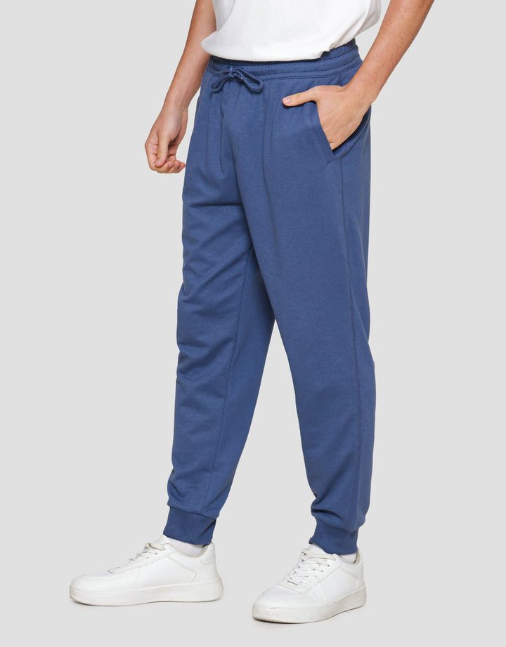 Nevada Knit Basic With Overlock Side Seam Celana Jogger Pria