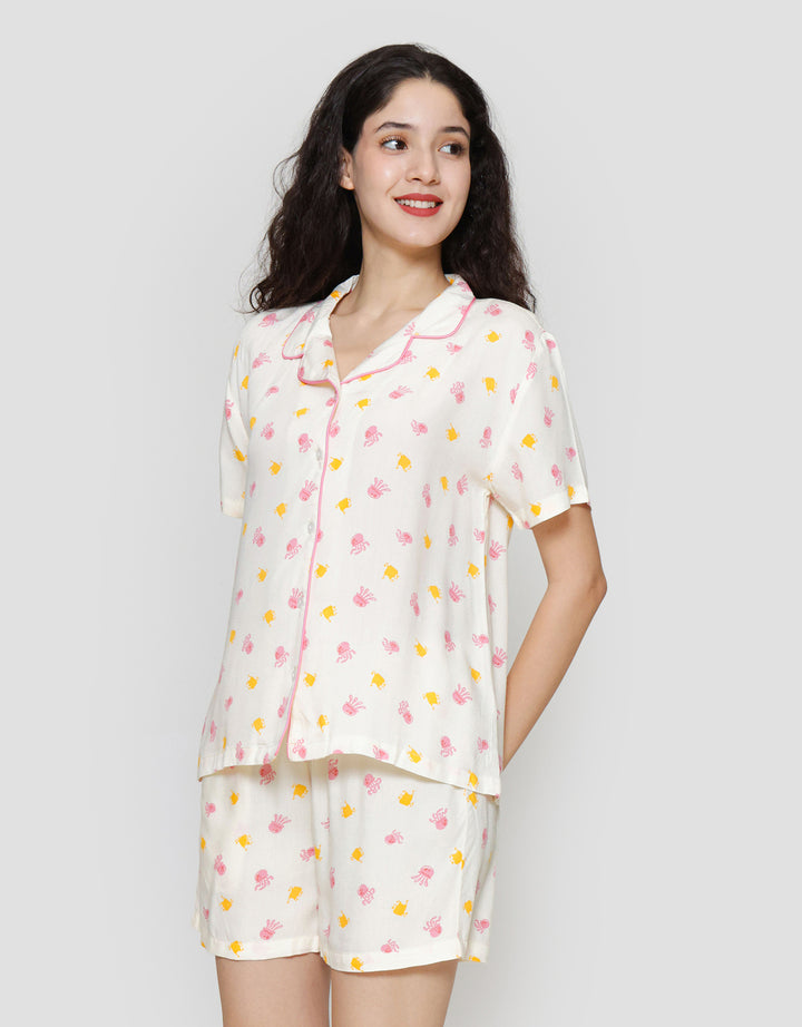 Nevada Jelly Spongebob Setelan Piyama Wanita