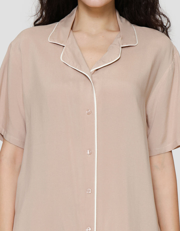 St. Yves Solid Setelan Piyama Wanita