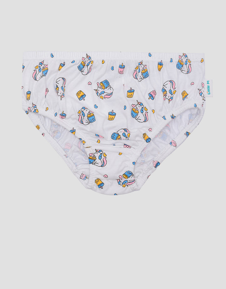 Little M Pack Of 3 Unicorn Boba Celana Dalam Anak Perempuan
