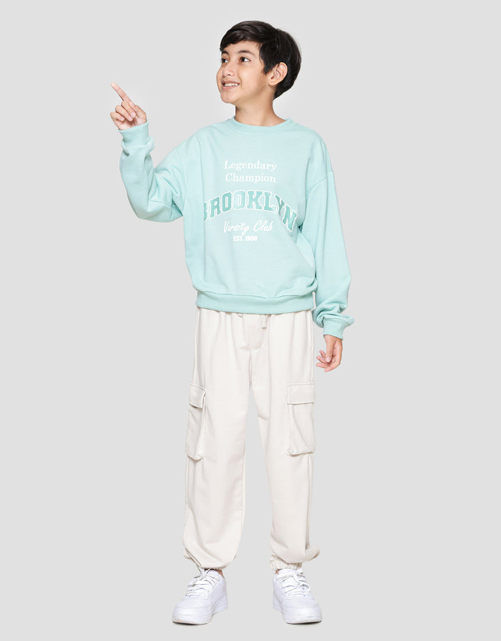 Nevada Basic Print Brooklyn Sweater Anak Laki-laki