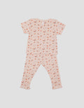 Little M Royal Print BungaPakaian Setelan Anak Bayi Perempuan