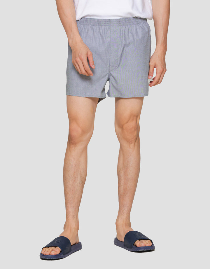 Suko Essential Tenun Woven Solid Polos Celana Boxer Pria