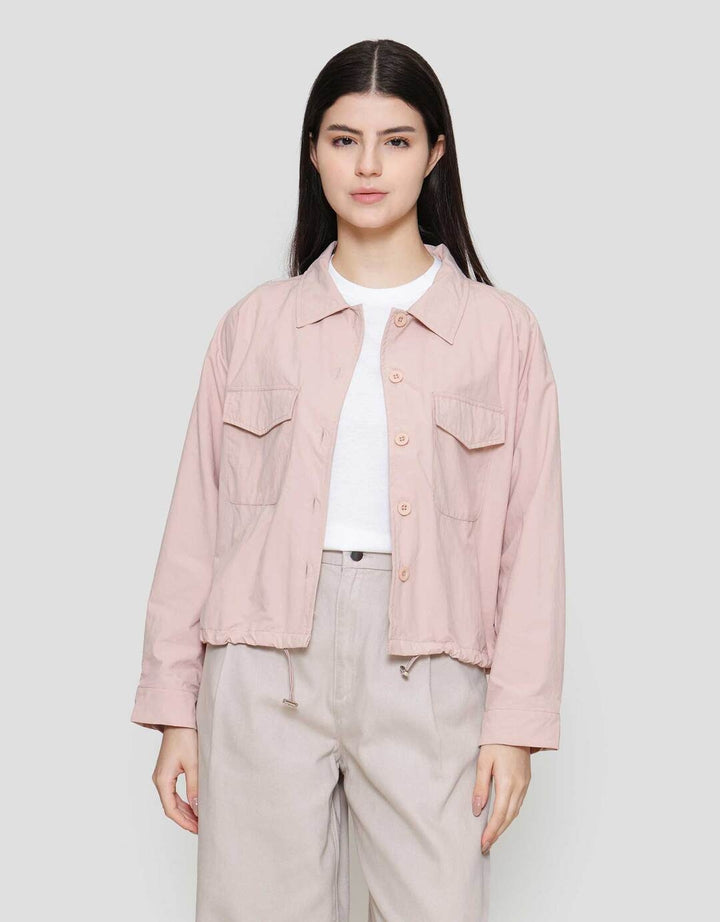 Suko Sheer Kemeja Lengan Panjang Wanita