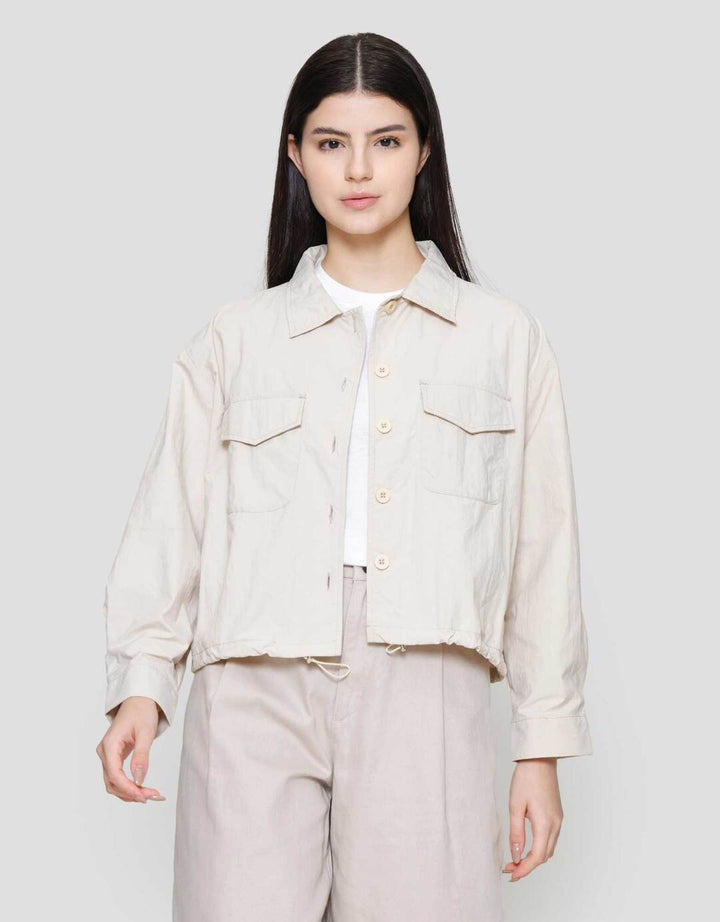 Suko Sheer Kemeja Lengan Panjang Wanita