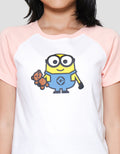 Character Minions Raglan Kaos Anak Perempuan