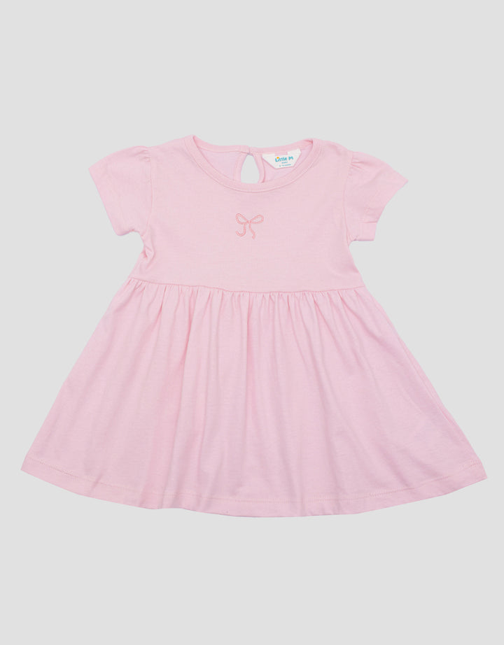 Little M Jersey Embro Pita Dress Bayi Perempuan