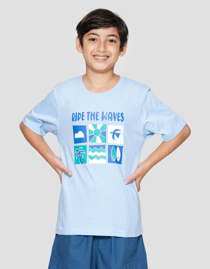 Nevada Print Summer Catch Kaos Anak Laki-laki