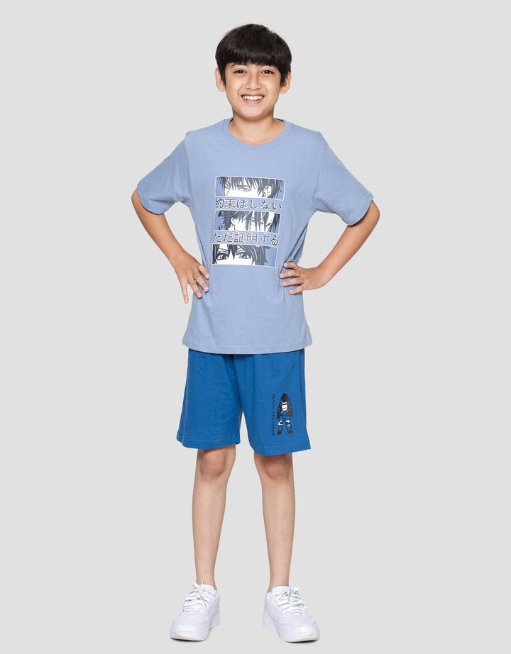 Nevada Print Anime 3 Colace Kaos Anak Laki-laki