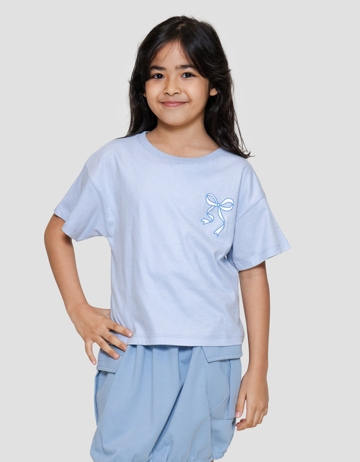 Little M Back Print Pita Kaos Anak Perempuan