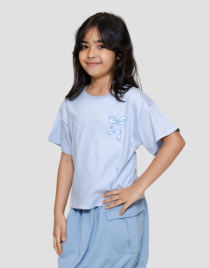 Little M Back Print Pita Kaos Anak Perempuan