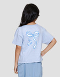Little M Back Print Pita Kaos Anak Perempuan