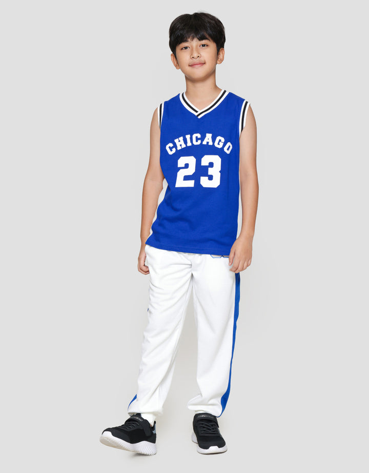 Nevada Sleeveless Fashion Print City Print Kaos Anak Laki-laki