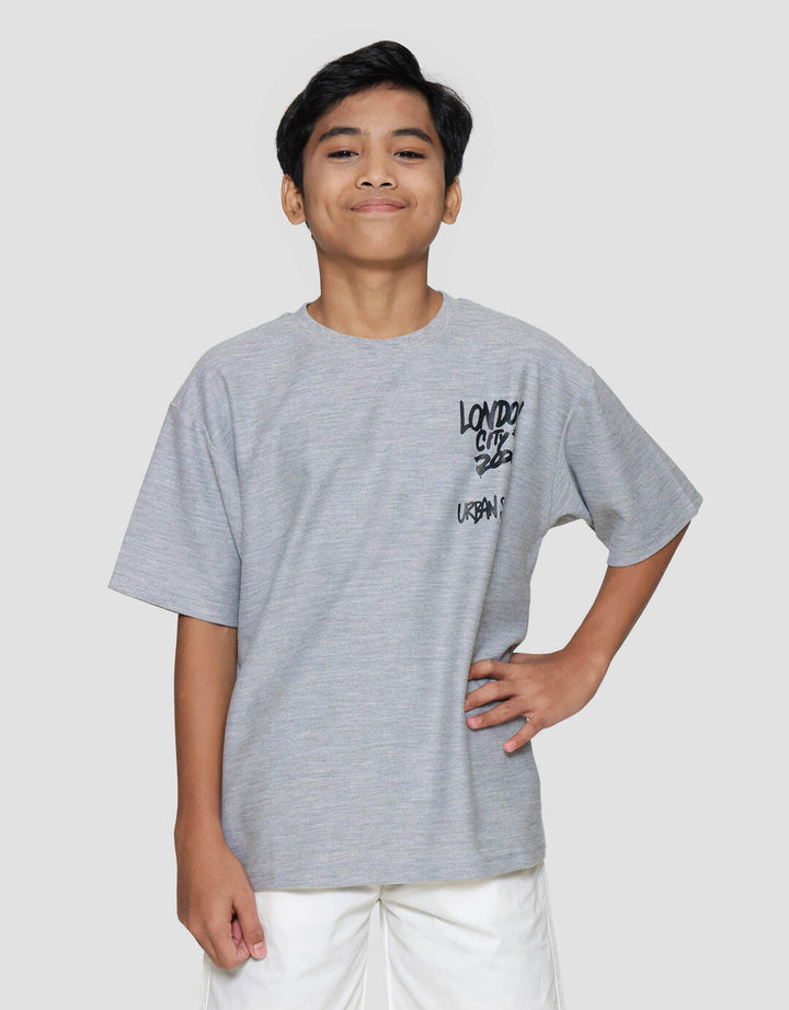Nevada Oversize Baby Terry Print City Kaos Anak Laki-laki