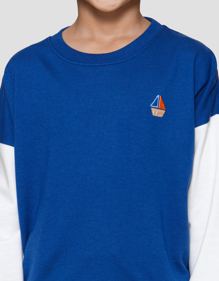 Little M Komb Tangan Sweater Oversized Anak Laki-laki