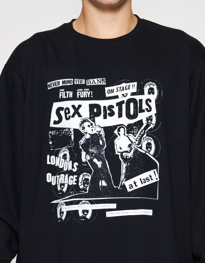 Aos Universal Music Theme Rock Star Sex Pistol Sweater Pria