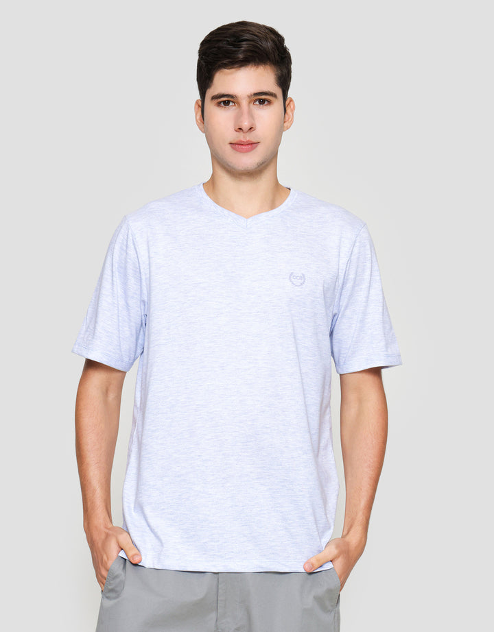 Aos Kerah Vneck Kaos Pria