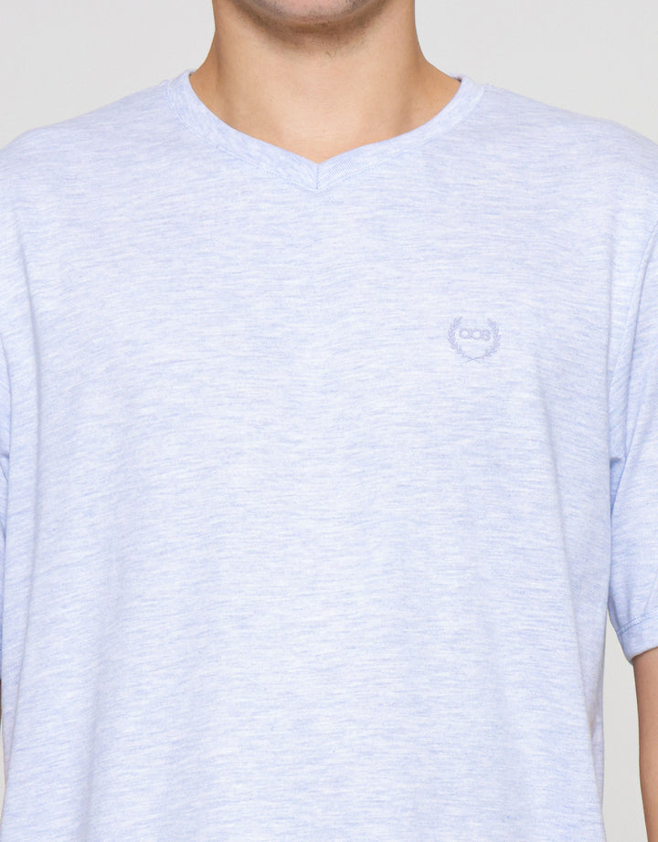 Aos Kerah Vneck Kaos Pria