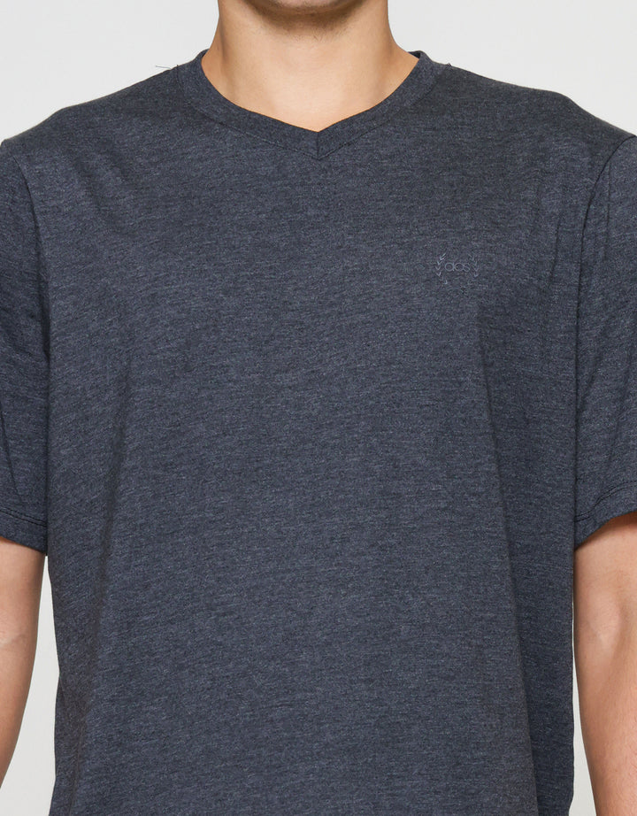 Aos Kerah Vneck Kaos Pria