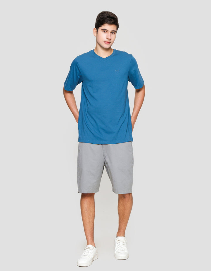 Aos Kerah Vneck Kaos Pria