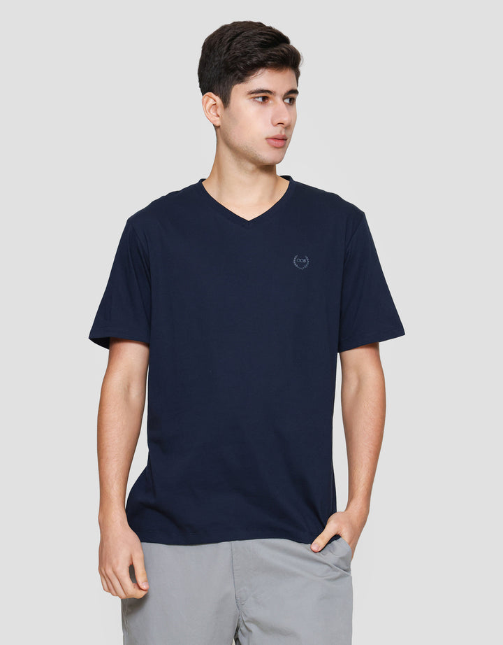 Aos Vneck Basic Kaos Pria
