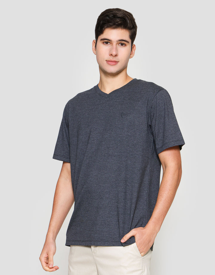 Aos Vneck Basic Kaos Pria