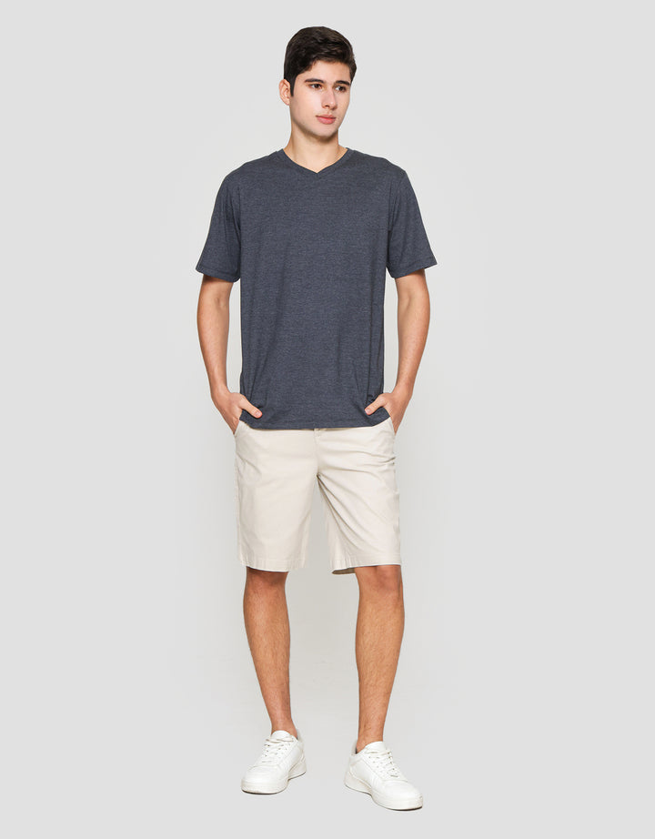 Aos Vneck Basic Kaos Pria