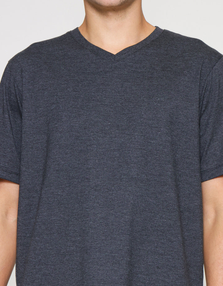 Aos Vneck Basic Kaos Pria