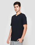 Aos Vneck Basic Kaos Pria