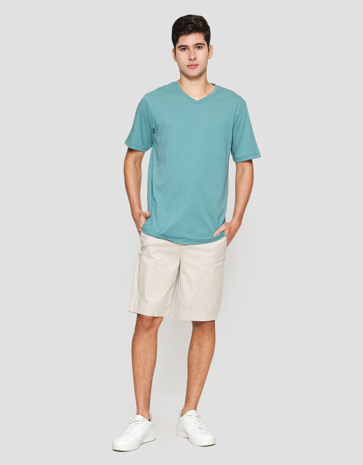 Aos Vneck Basic Kaos Pria