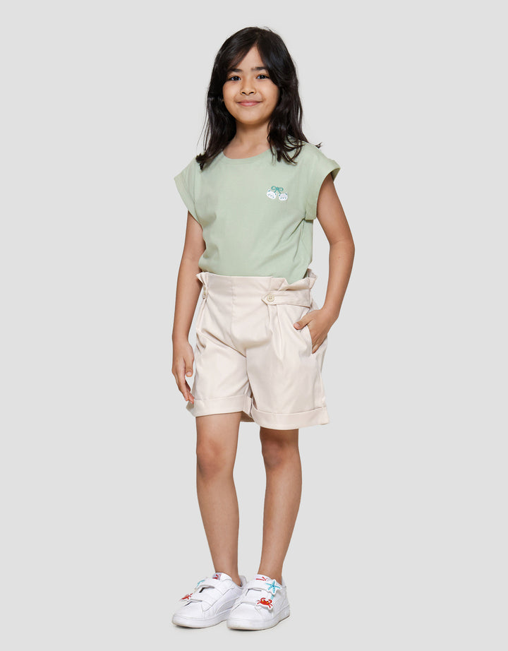 Little M Woven Paperbag Celana Pendek Anak Perempuan