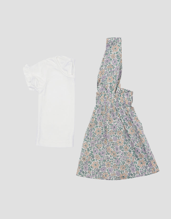 Little M 2Pc Print Floral Dress Bayi Perempuan