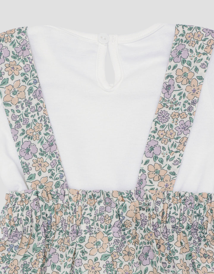 Little M 2Pc Print Floral Dress Bayi Perempuan