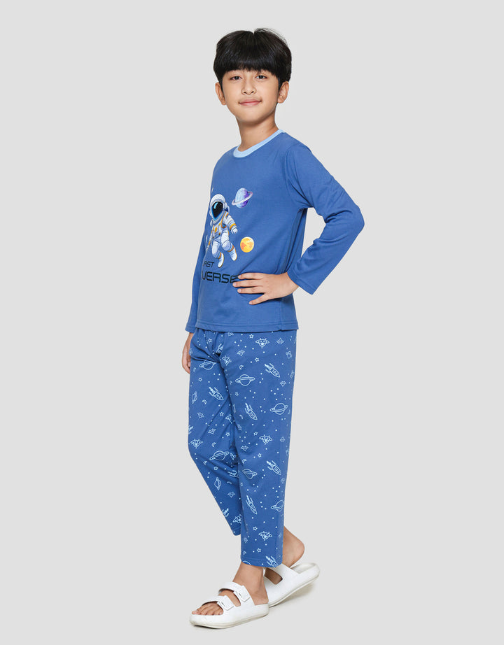 Little M Outer Space Setelan Piyama Anak Laki-laki