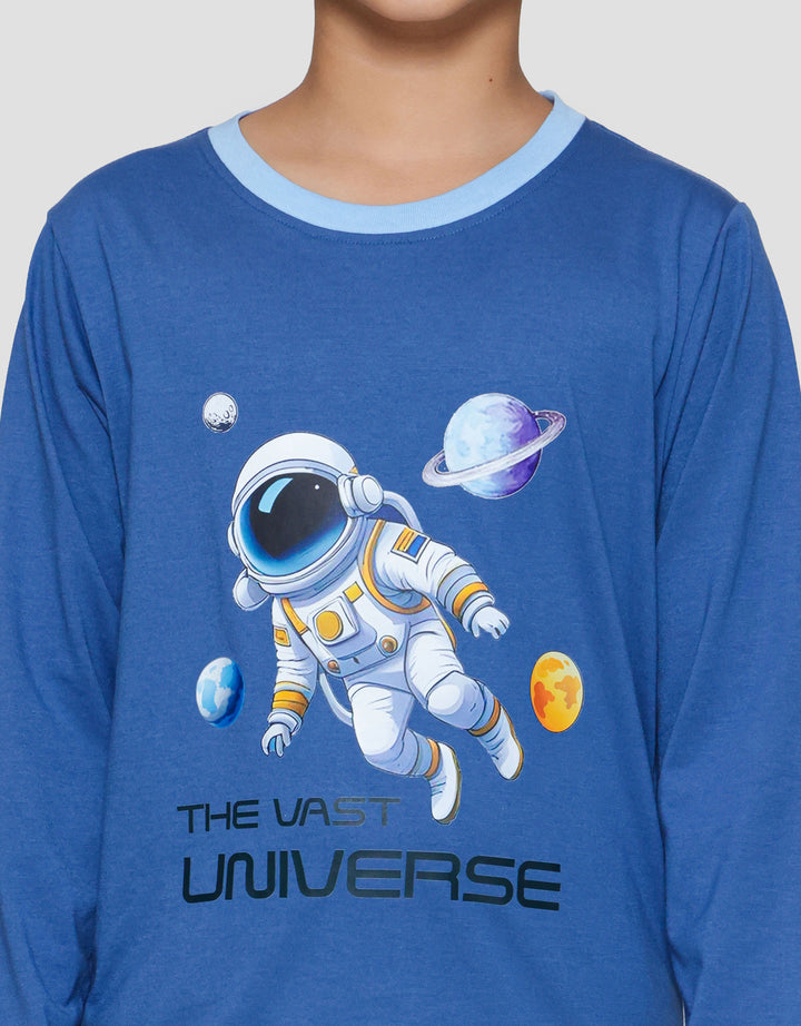 Little M Outer Space Setelan Piyama Anak Laki-laki