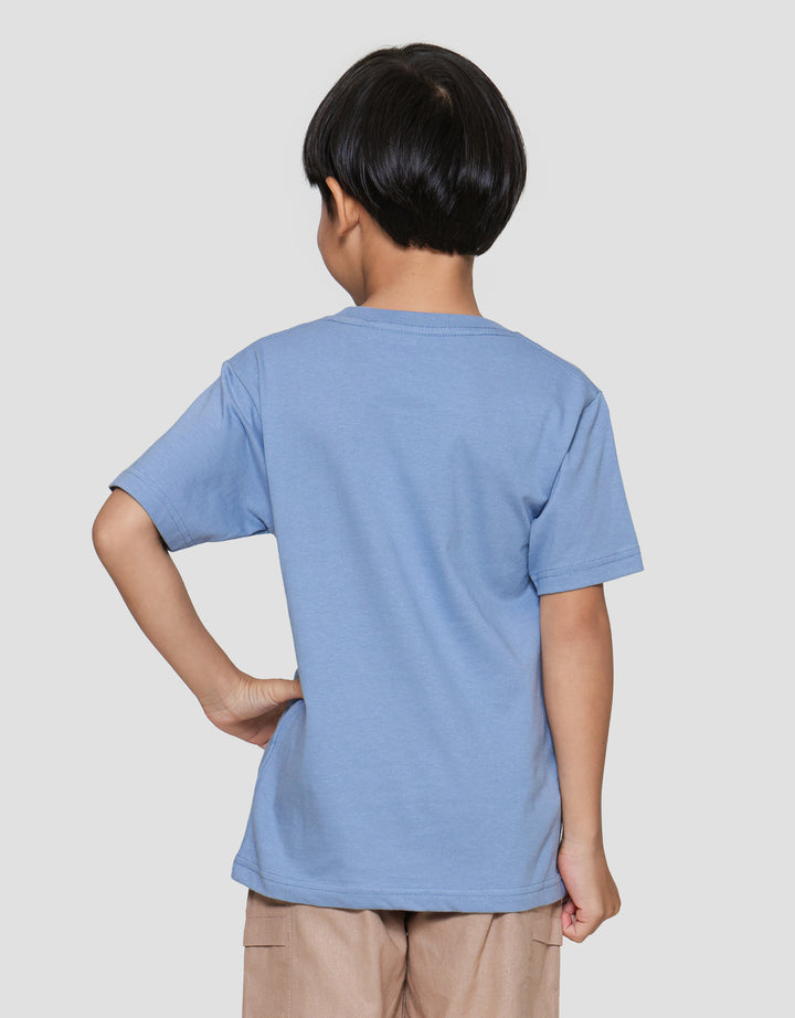 Little M Animal Beep Beep Print Kaos Lengan Pendek Anak Laki-laki