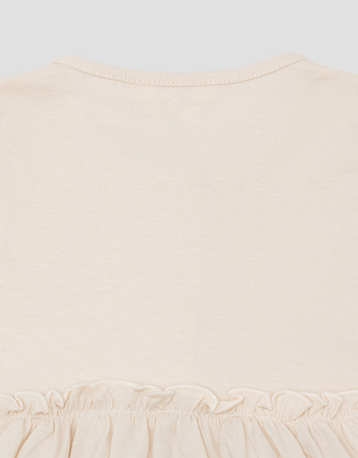 Little M Jersey Embro Bunga Midi Dress Anak Perempuan