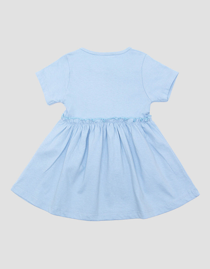 Little M Jersey Embro Bunga Midi Dress Bayi Perempuan