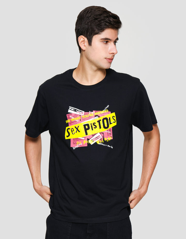 Aos Universal  Music Theme Rock Star Sex Pistol Kaos Pria