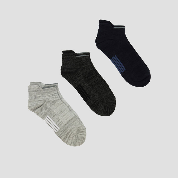 Cole 3Pk Ankle Sport Compression Kaus Kaki Pria