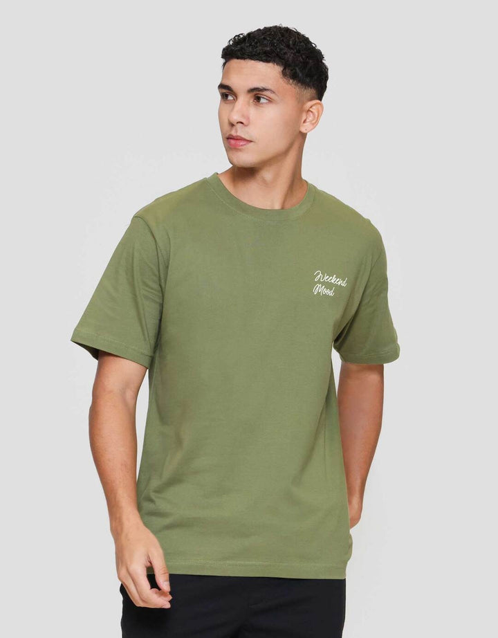 Nevada Wording Print Hd - Weekend Mood Kaos Pria