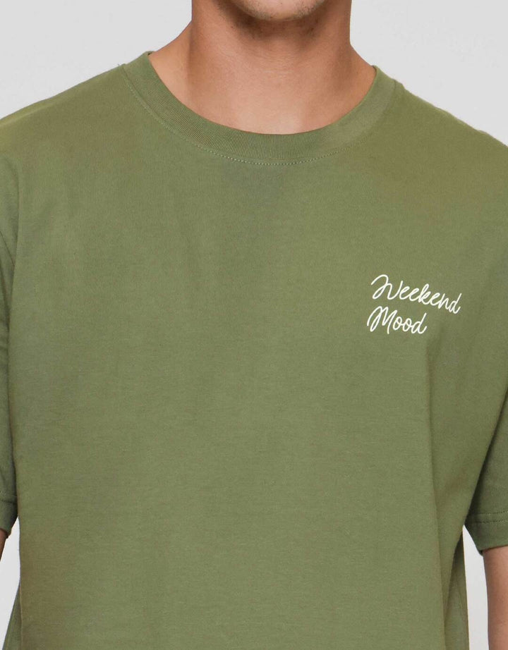 Nevada Wording Print Hd - Weekend Mood Kaos Pria